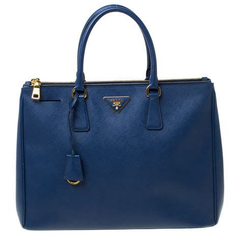 prada galleria large handbag blue|prada galleria bag cost.